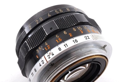 Canon 35mm f/2 MF L39 ライカ レンズ Vintage MINT w/Filter] Canon