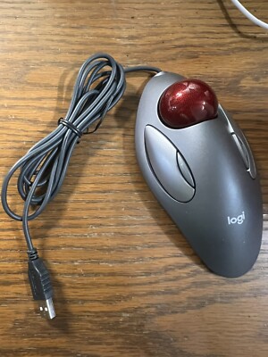 Logitech Trackman Marble USB T-BC21 Mouse Excellent Shape