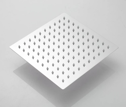 Round & Square Stainless Steel Shower Head Rainfall Rain Shower Head Chrome Head - Picture 20 of 32