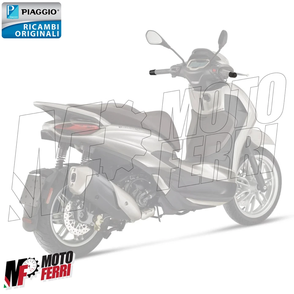 MF7755 Bilancieri Terminali Nero Originale Piaggio Beverly 300 400 HPE 2021/2024 - Immagine 2 di 3