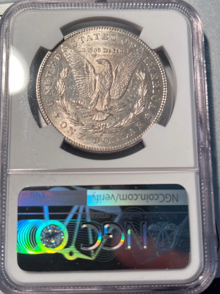 1879 S REV OF 78 San Francisco Morgan Silver Dollar NGC AU 55 Freshly Graded - Image 3 of 4