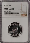 1957 Proof Washington 25¢ NGC PF 68 Cameo