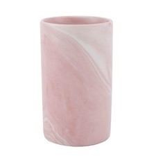 Ceramic Rustic Pink Marble Bathroom Tumbler Cup for Mouthwash Rinsing Toothbr...