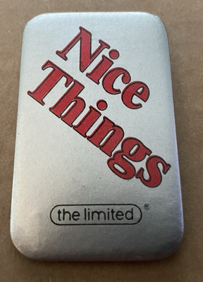 Vintage THE LIMITED Nice Things Clothing Store Pinback #1