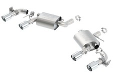Borla Atak Rear Section Exhaust W Dual Mode Valves Ceramic Black For 2016