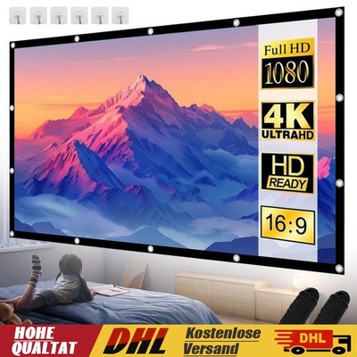 Beamer Leinwandtuch high Gain Kontrast Leinwand Stoff Projektor Tuch 120'' 16:9