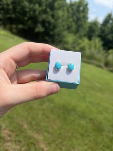 925 Sterling Silver Turquoise Studs