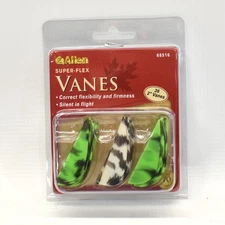 Allen Super-Flex Vanes 2" Green White Camo 36 Pack Archery Arrow 68516