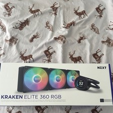 NZXT Kraken Elite 360 RGB 3x120mm AiO Liquid CPU Cooler - Matte Black