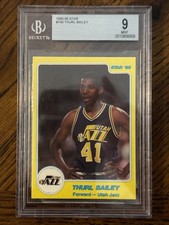 MINT PERFECT BGS 9! 1985 STAR COMPANY THURL BAILEY UTAH JAZZ SP