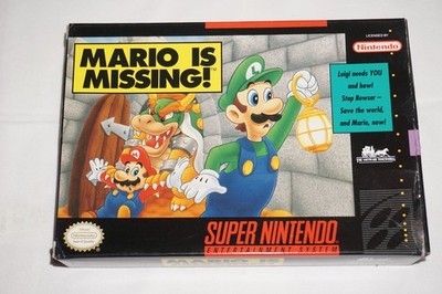 Mario is Missing (Super Nintendo SNES) Complete in Box CIB 