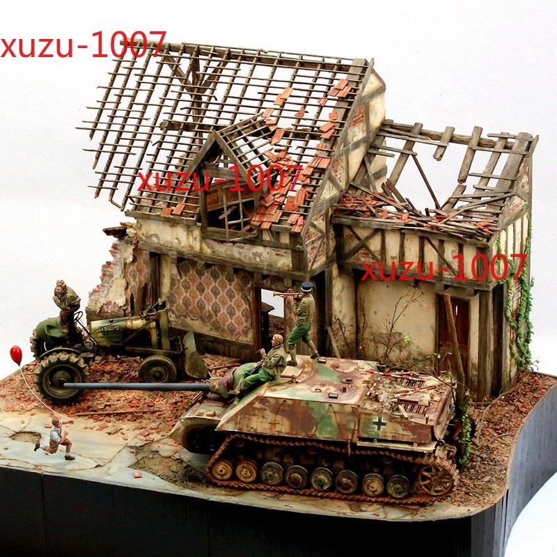 Kit Maquette CVR EDILMODEL 030 SC 1/35 – Ferme En Ruine Céramique, échelle 1:35