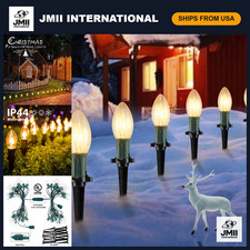 25.7FT C9 Christmas Pathway String Lights Outdoor - Festive Holiday Decor