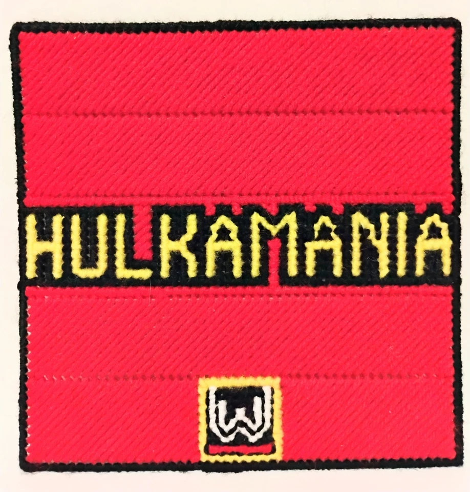 Crotchet coleccionable HULKAMANIA punta de aguja 7x7" Hulk Hogan Wwe WWF lucha libre  Foto 3 de 3