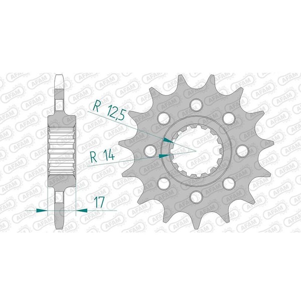 Afam Ritzel #520 Sport 16 ZäHne (FüR: Ducati Panigale V4 1103 ABS DA 18-21 )-image