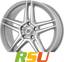 RC-Design RCD17 kristallsilber lackiert 8.5x19" ET44 LK5 112 ML 66.6 Alufelge...