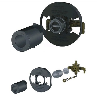 212-6096 Contractor Valve with Crimp PEX Connection Facing Down Type B, New S4