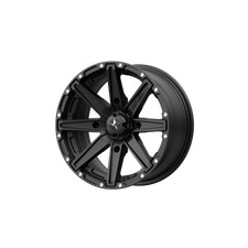 14x7 MSA Offroad M33 Clutch UTV Satin Black Wheels 4x110 (10mm) Set of 4