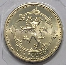 1999 The Royal Mint Rampant Lion Brilliant Uncirculated UK One Pound £1 coin