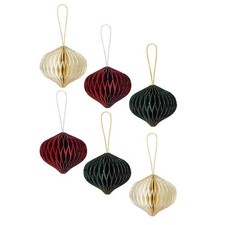 Xmas Honeycomb Hanging Decoration Year Christmas Tree Hanging Ornament9797