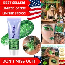 Holographic Mermaid Green Glitter for Face, Hair  Nails, 52g Festive Accessory