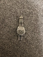 Vintage Mens Automatic Wristwatch Date Just Grey Dial MOD