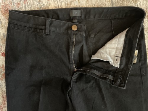 NEW! BANANA REPUBLIC MONOGRAM Flared Black Denim Jeans Stretch Women 33S 16S NWT - Picture 5 of 14