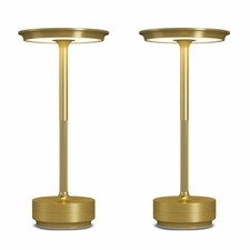 2 Pack Cordless Table Lamps Rechargeable 5000mAh Portable LED 3 Color Dimming