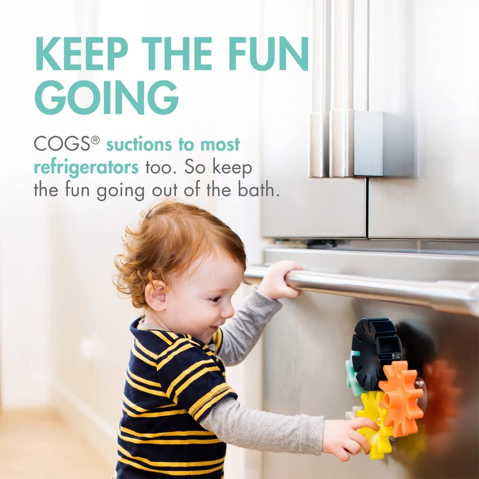 Colorido juego de 5 engranajes giratorios de juguete de baño para niños pequeños divertidas actividades acuáticas Foto 3 de 4