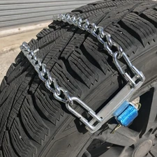 Tire Chains Emergency Strap on for SUV's and Pick-Up Trucks, one pair