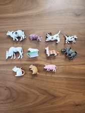 11 Piece Assorted Lot Of Farm Animal Toy Figurines