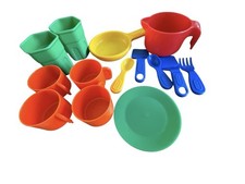 Vintage Little Tikes Kitchen Utensil Set Green,yellow, Blue, Red Incomplete
