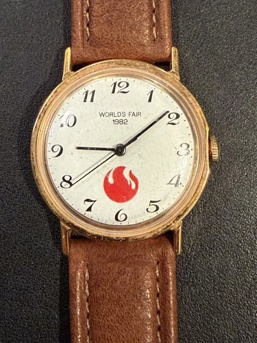 Rare Vintage Timex Marlin  World Fair 1982 wind up watch