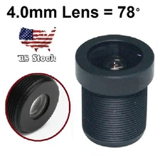 4.0mm CCTV Camera Lens 1080p F2.0 FPV Security Camera Lens for IP Camera Black