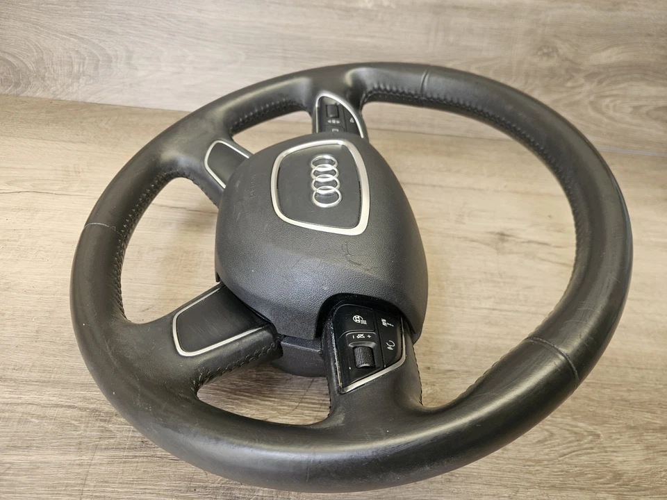 2012-2017 AUDI A6 C7 STEERING WHEEL BLACK OEM. - Image 3 of 4