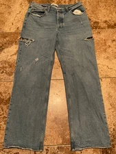 ABERCROMBIE 90’s LOW RISE BAGGY DISTRESSED JEAN ( SIZE 32/14 )
