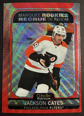 Jackson Cates 2021-22 O-Pee-Chee Platinum Hockey  #257   Flyers Red Surge (RC)