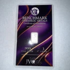 Benchmark 3 Grain Silver Bar .999 Pure Silver In Wallet. SEALED great start