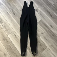 Vtg Edelweiss Skiwear Nylon Wool Overall Womens Black Ski Snow Stretch USA 10