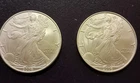 2006  American Silver Eagle 1 T Oz .999 Lot of 2