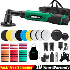 BATOCA S6 Cordless Car Polisher Buffer Mini Sander Polishing 1" 3" Pad 2 Battery