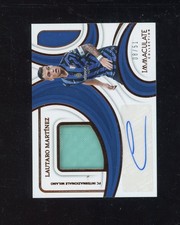 2024-25 Immaculate Soccer Bronze Lautaro Martinez Premium Patch AUTO 8/51