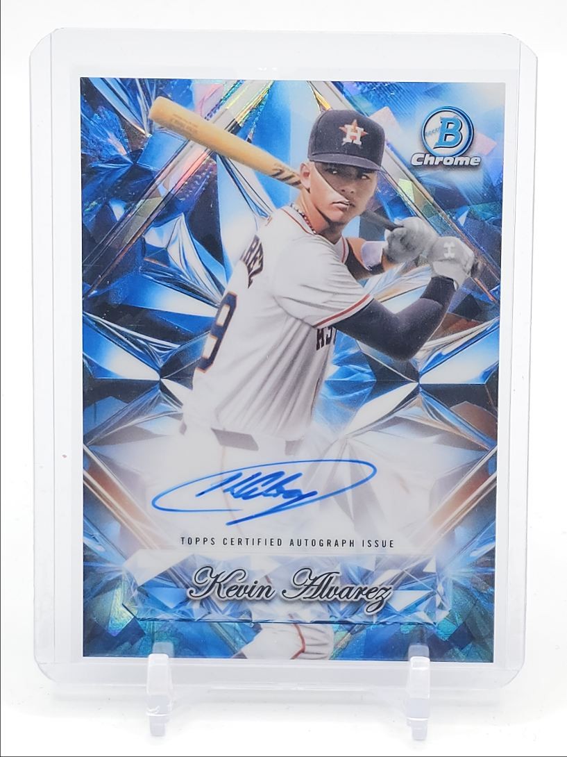 KEVIN ALVAREZ 2025 BOWMAN CHROME SAPPHIRE SELECTIONS ASTROS AUTO Q6438