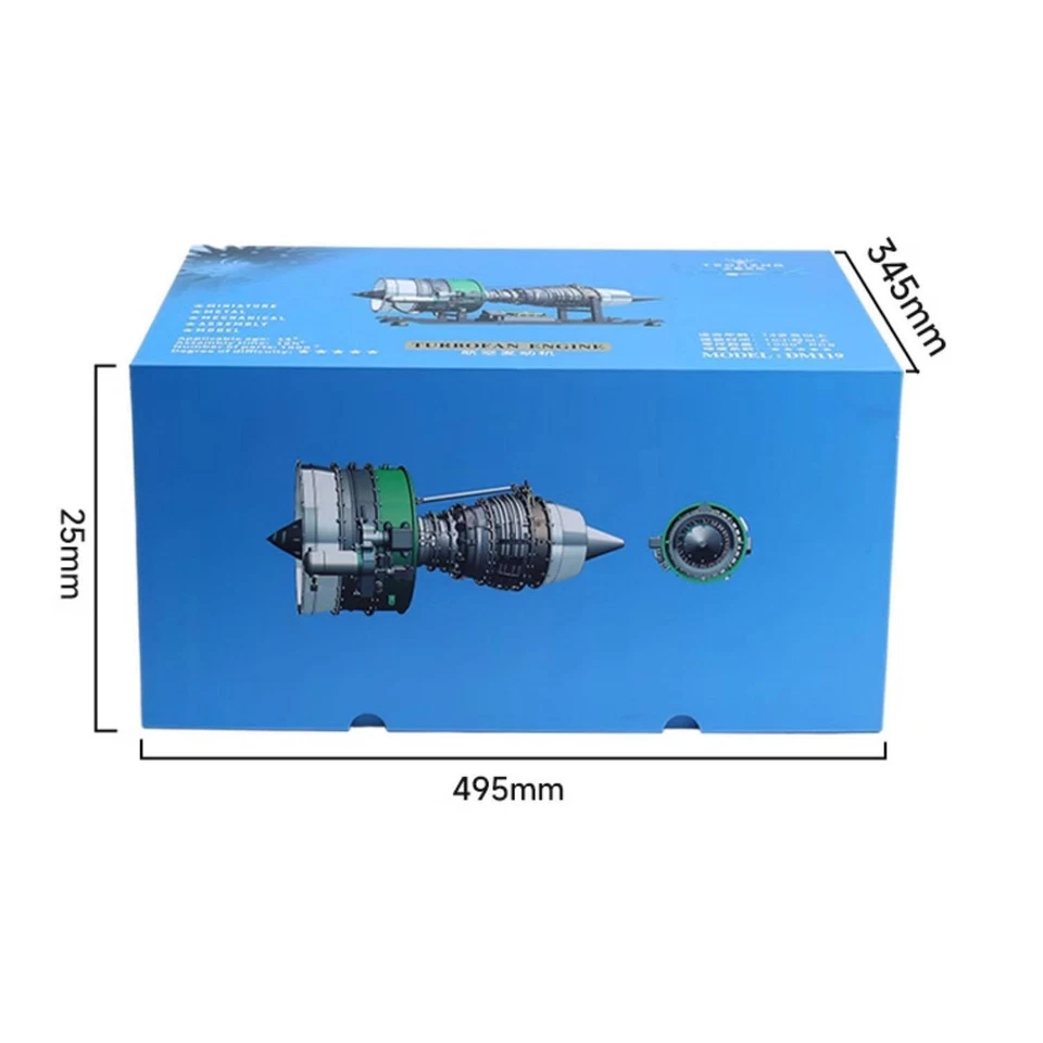 TECHING Aircraft Airplane Metal Turbofan Engine Model Collectibles DM119 KIT - Image 3 of 4