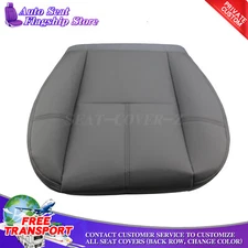 For Chevy Silverado WT 2007 to 2014 Driver Bottom Vinyl Seat Cover Dark Gray