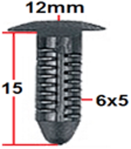 X - Tree Universal Clip 15mm - 5mm Gap Ford Pack X-Tree Plastic Clips x 10 - Picture 2 of 2