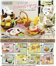 Re-ment Miniature Snoopy's Cafe tour with you! 8 Type Complete Set New JPN