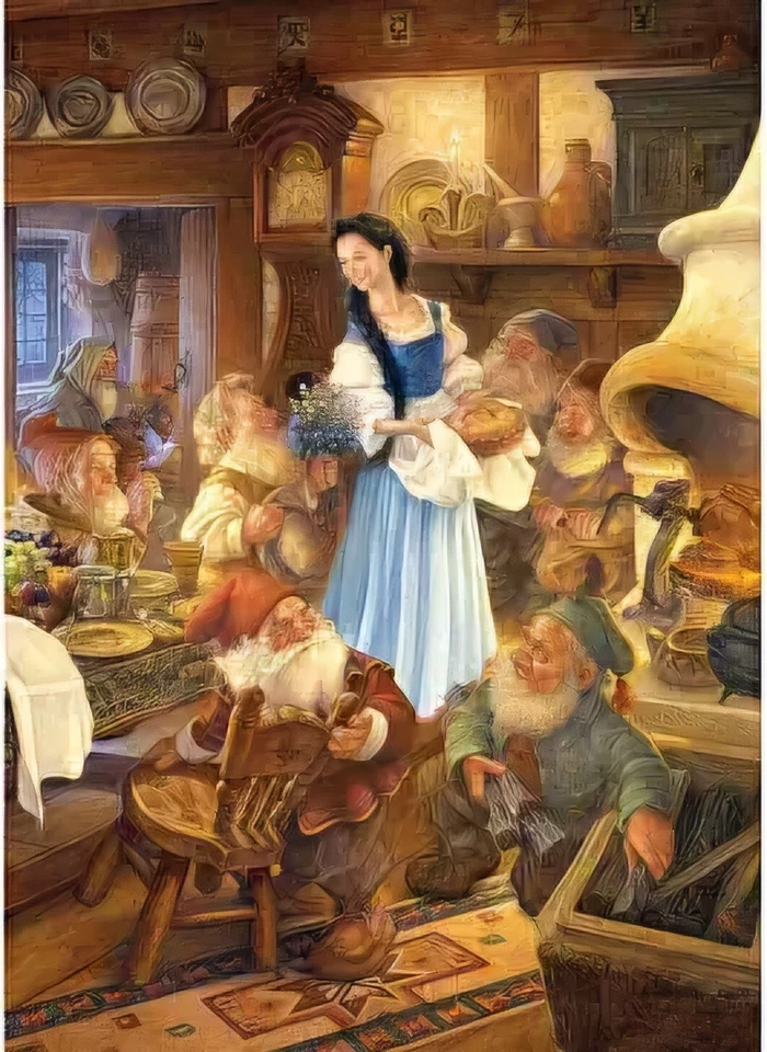 Rompecabezas Disney 1000 PC NUEVO - Blancanieves, artículo de coleccionista RARO, ¡impecable! Foto 4 de 4