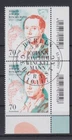 Federal 3338 with EAN corner edge right bottom in pair J. Winckelmann 70 C ESST Berlin