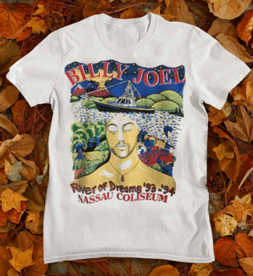 Vintage Billy Joel River Of Dreams Tour Tee T Shirt White | eBay